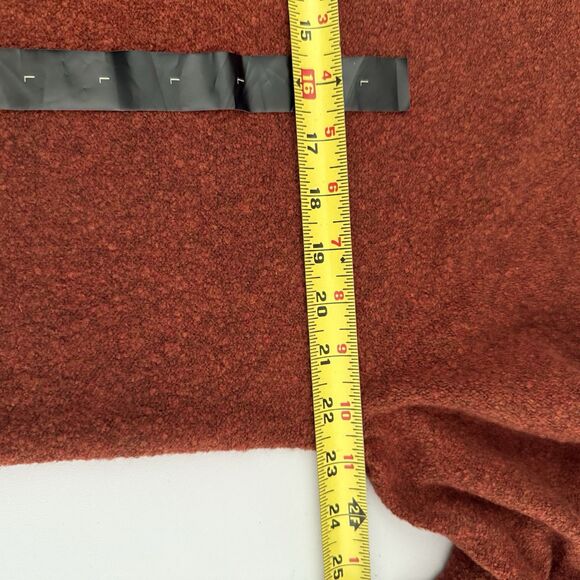 Banana Republic 1/4 Zip Sweater Large Red Mens Cotton Wool Preppy Academia New - Picture 7 of 10